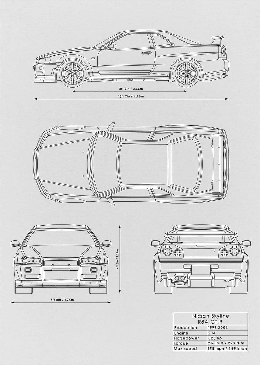 Nissan Skyline Blueprint