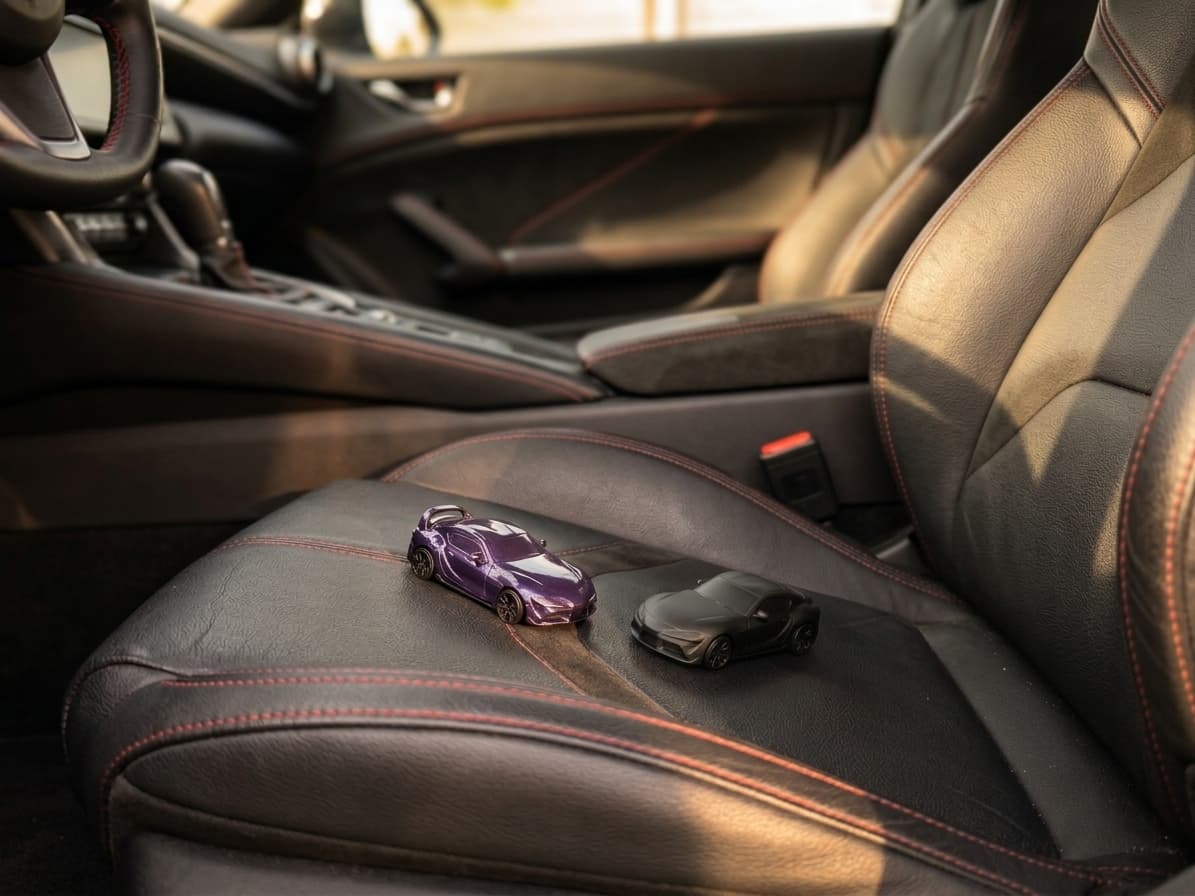 KeyLab Toyota Supra MK5 key fob, gloss and matte finish
