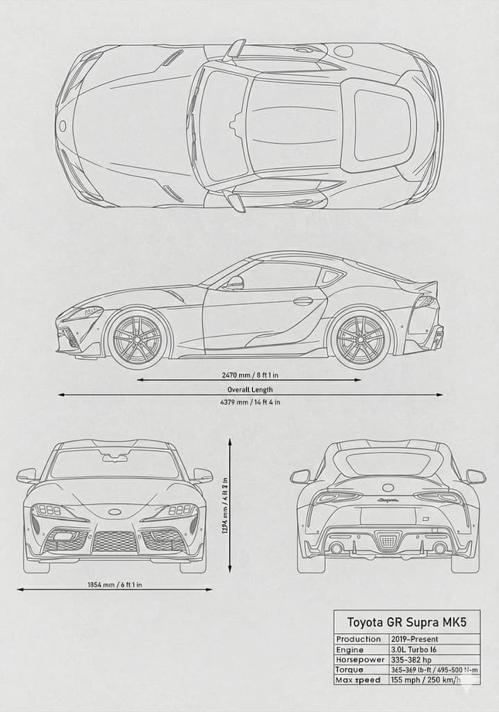 Toyota Supra Blueprint